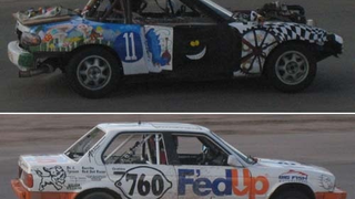 Two Hours In, F-ed Up E30 Chasing Eyesore Racing's Ghettocharged Miata